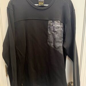 Columbia Men's Limited Edition Bubba Wallace Black Long Sleeve with Camo accent